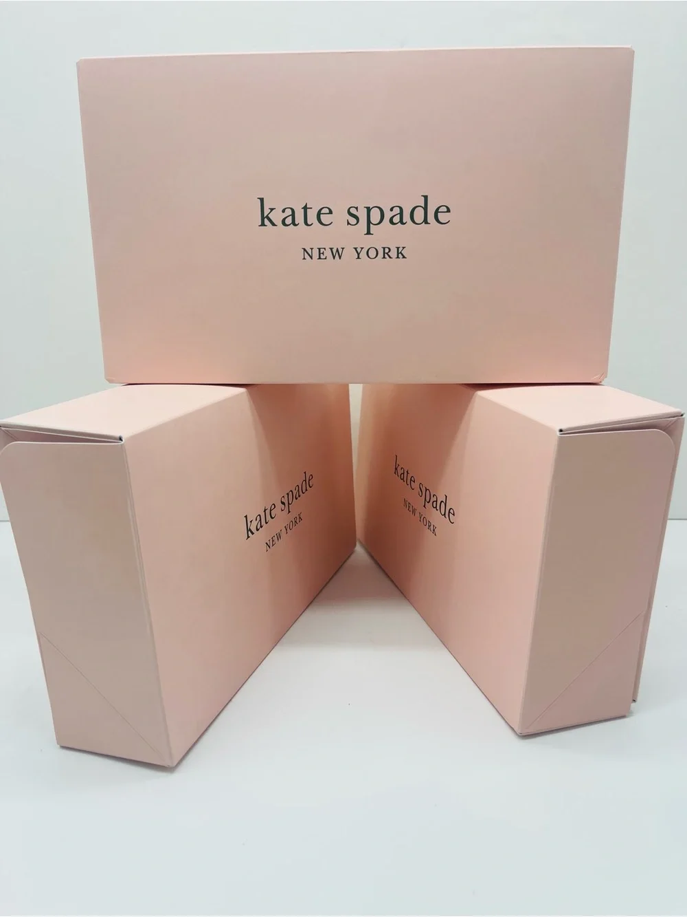 Kate Spade New York Empty Gift Boxes Set of 3 Authentic New Rectangular Boxes